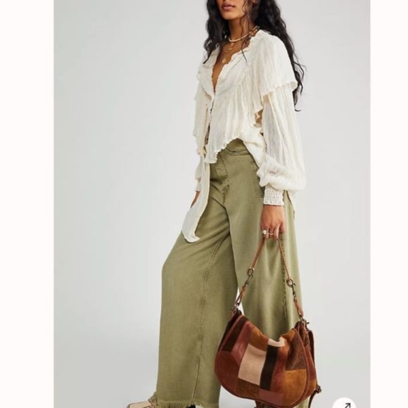 Free People Prague Patchwork Messenger - Picture 2 of 7